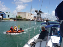 les zodiacs du Hill Head Sailing Club